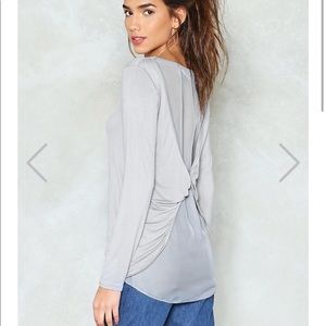Nasty Gal Don’t Twist my Words Top XS